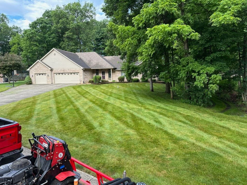 Lawn mowing across Hancock County, Indiana